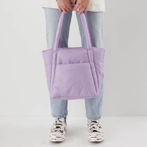 NWT BAGGU Puffy Mini Tote in Dusty Lilac